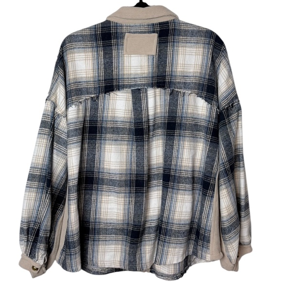 POL Blue Striped Flannel (B) - Picture 2 of 6